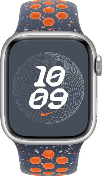APPLE WATCH 41MM BLUE FLAME NIKE SPORT BAND S/M MUUT3 - Image 3