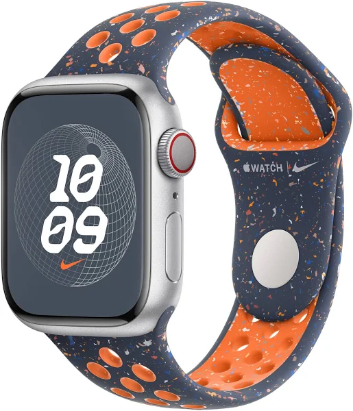 APPLE WATCH 41MM BLUE FLAME NIKE SPORT BAND S/M MUUT3 - Image 2