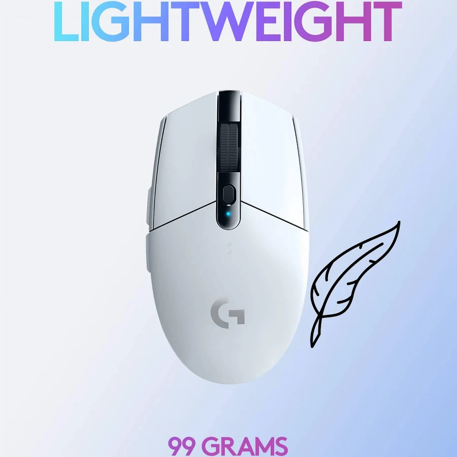 LOGITECH LIGHT SPEED G304 WIRELESS GAMING MOUSE WHITE 910-005295 - Image 11