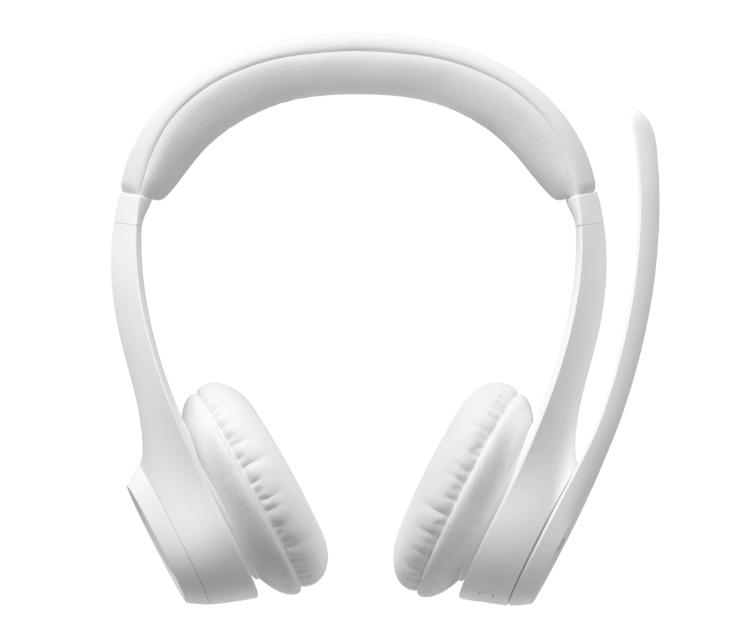 LOGITECH ZONE 300 WIRELESS HEADSET WITH NOISE CANCELLING MICROPHONE WHITE 981-001419 - Image 2