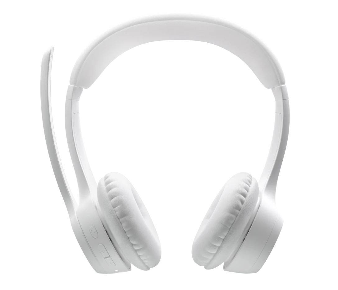 LOGITECH ZONE 300 WIRELESS HEADSET WITH NOISE CANCELLING MICROPHONE WHITE 981-001419 - Image 3