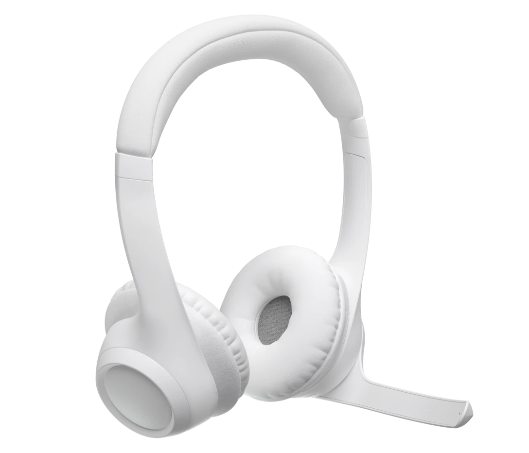 LOGITECH ZONE 300 WIRELESS HEADSET WITH NOISE CANCELLING MICROPHONE WHITE 981-001419 - Image 5