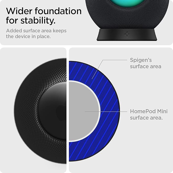SPIGEN HOMEPOD MINI STAND SILICONE FIT BLACK AMP02781 - Image 6