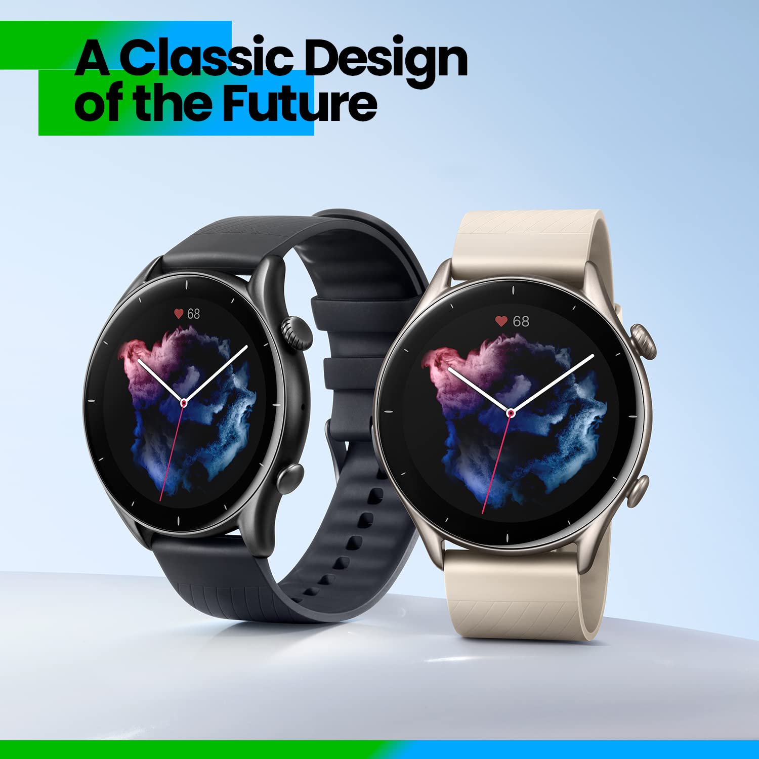 AMAZFIT GTR3 SMART WATCH MOONLIGHT GRAY - Image 2