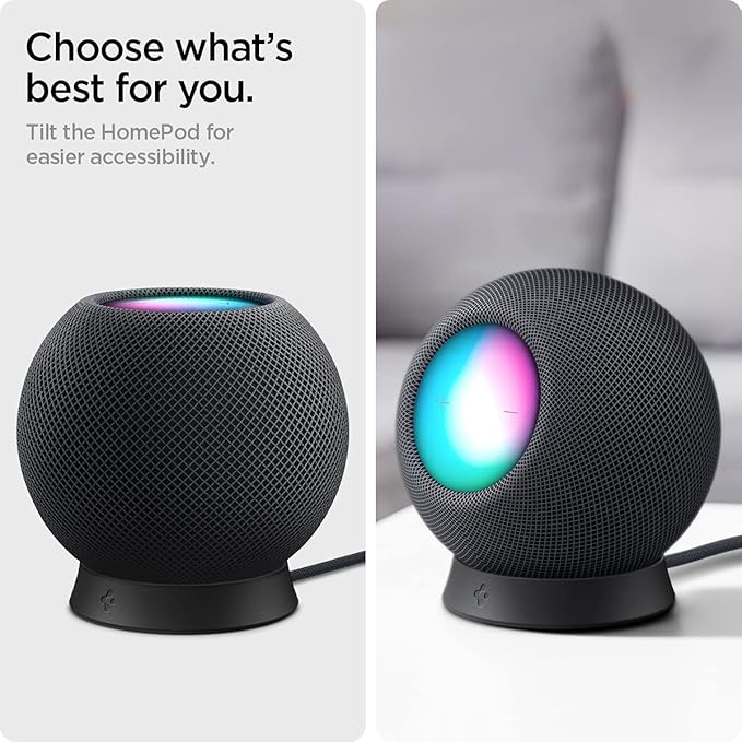 SPIGEN HOMEPOD MINI STAND SILICONE FIT BLACK AMP02781 - Image 7