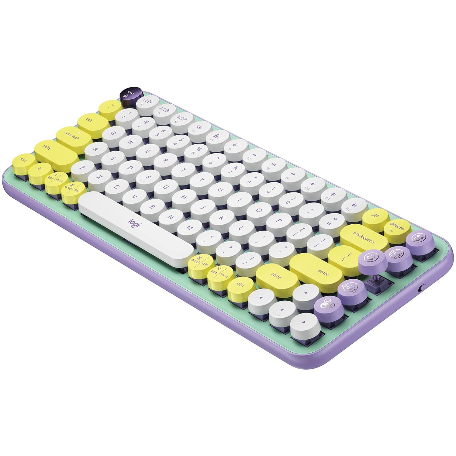 LOGITECH POP WIRELESS MECHANICAL EMOJI KEYBOARD DAY DREAM MINT 920-010817 - Image 3