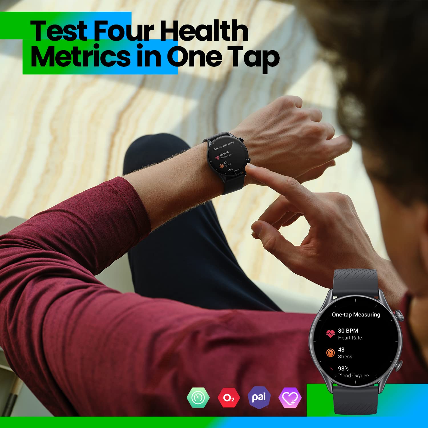 AMAZFIT GTR3 SMART WATCH MOONLIGHT GRAY - Image 5
