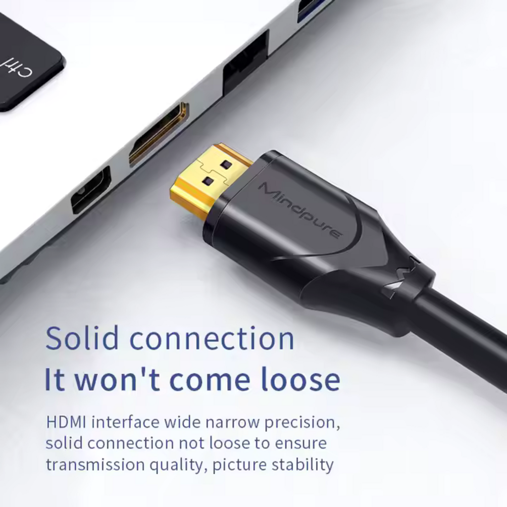 Mindpure HDMI Male to Female Extension Cable - Black, Seamless Signal Extension, Durable Design - Image 2