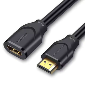 The MINDPURE HDMI Male to Female Extension Cable (Black) is engineered to extend your HDMI connection while maintaining top-notch video and audio quality