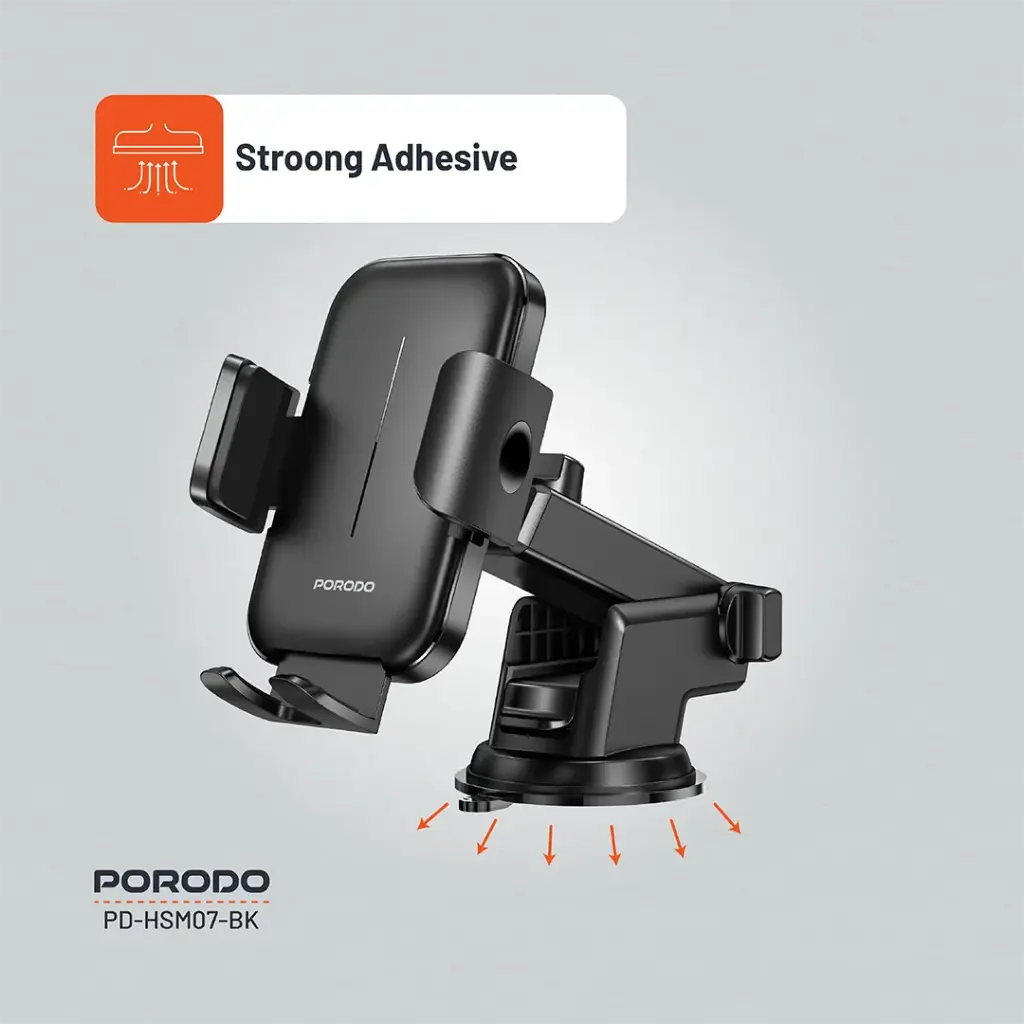 PORODO ADJUSTABLE CLAMPS DASH AND WINDSHIELD MOUNT BLACK PD-HSM07-BK - Image 4