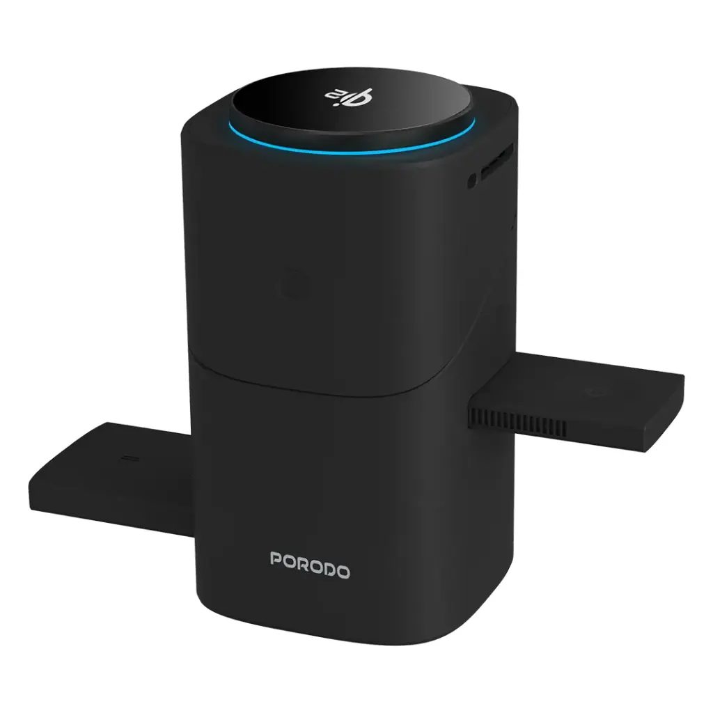 PORODO AUTO ROTATE SLIDE QI2 MAGSAFE CHARGING BLACK PD-FWCH043-BK - Image 2