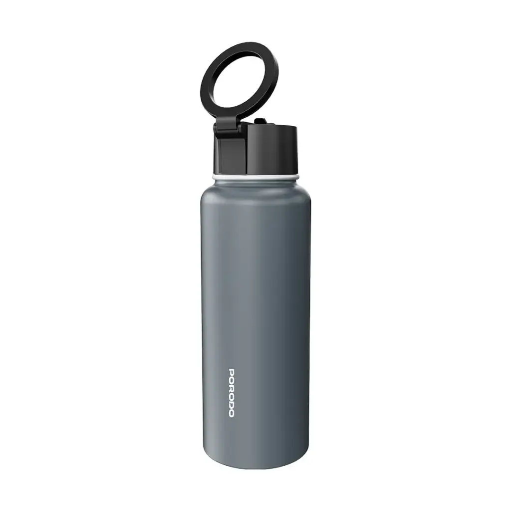 PORODO LIFESTYLE MAGNETIC MOUNT WATER BOTTLE GREY PD-LFST134-GY - Image 2