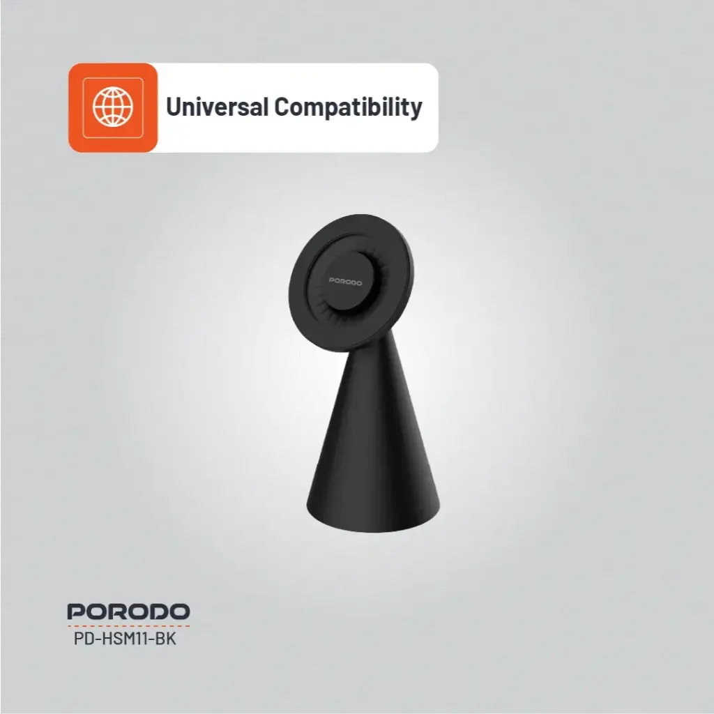 PORODO MAGSAFE MAGNETIC DESK MOUNT BLACK PD-HSM11-BK - Image 6