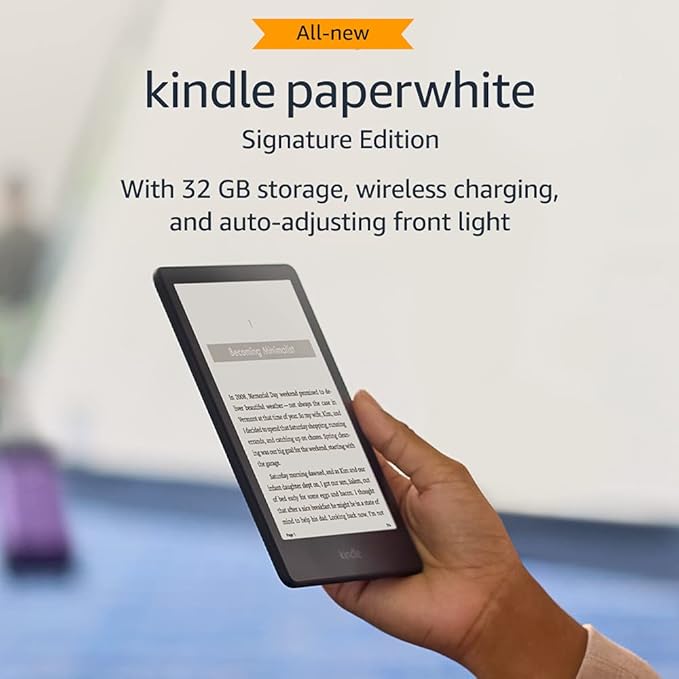 AMAZON KINDLE PAPER 12TH GENERATION SIGNATURE EDITION 32GB METALLIC BLACK - Image 2