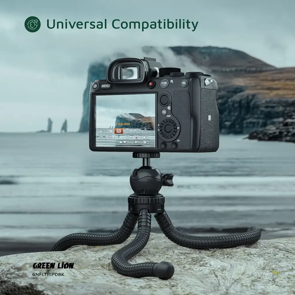 GREEN LION FLEXIBLE TRIPOD WITH FOAM GRIPS BLACK GNFLTRIPDBK - Image 6
