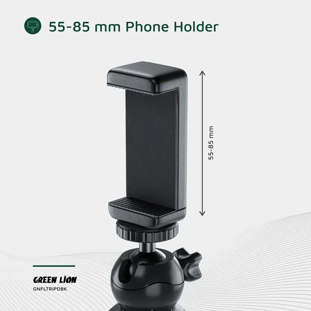 GREEN LION FLEXIBLE TRIPOD WITH FOAM GRIPS BLACK GNFLTRIPDBK - Image 2