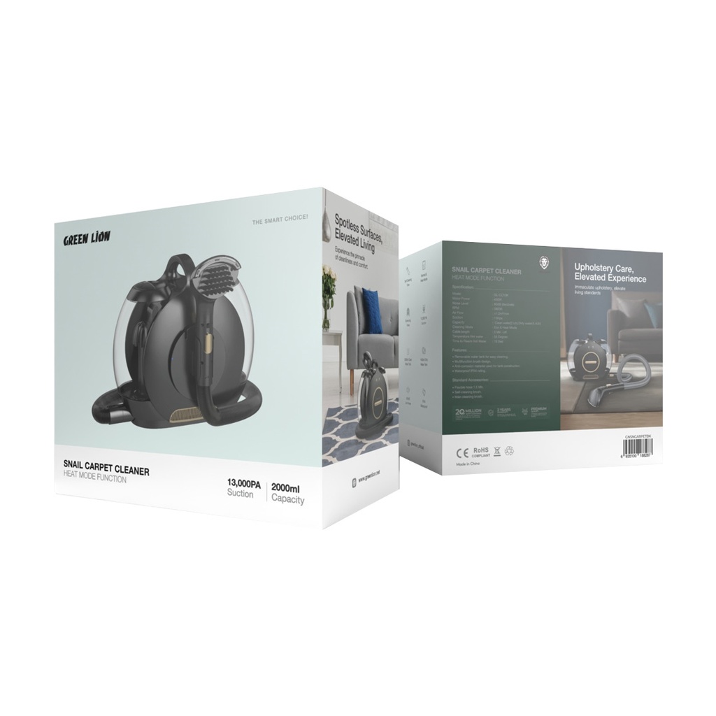 GREEN LION SNAIL CARPET CLEANER 450W GRAY GNSNCARPETGY - Image 3