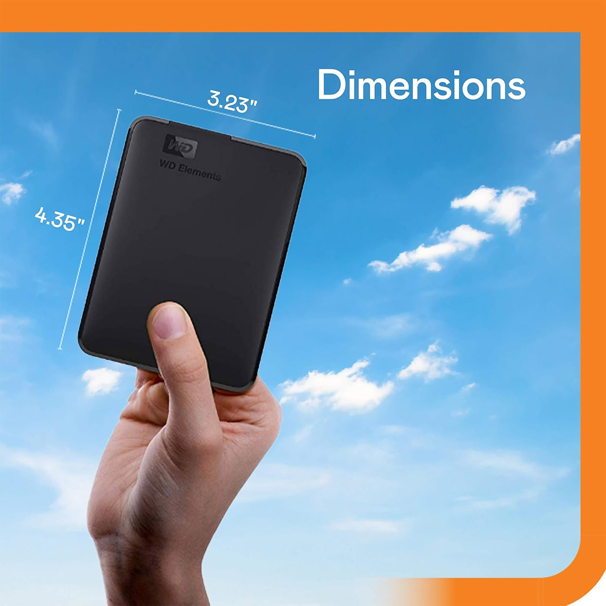 WD Elements 4TB Portable External Hard Drive, WD Elements 4TB, 4TB Portable Hard Drive, USB 3.0 External HDD