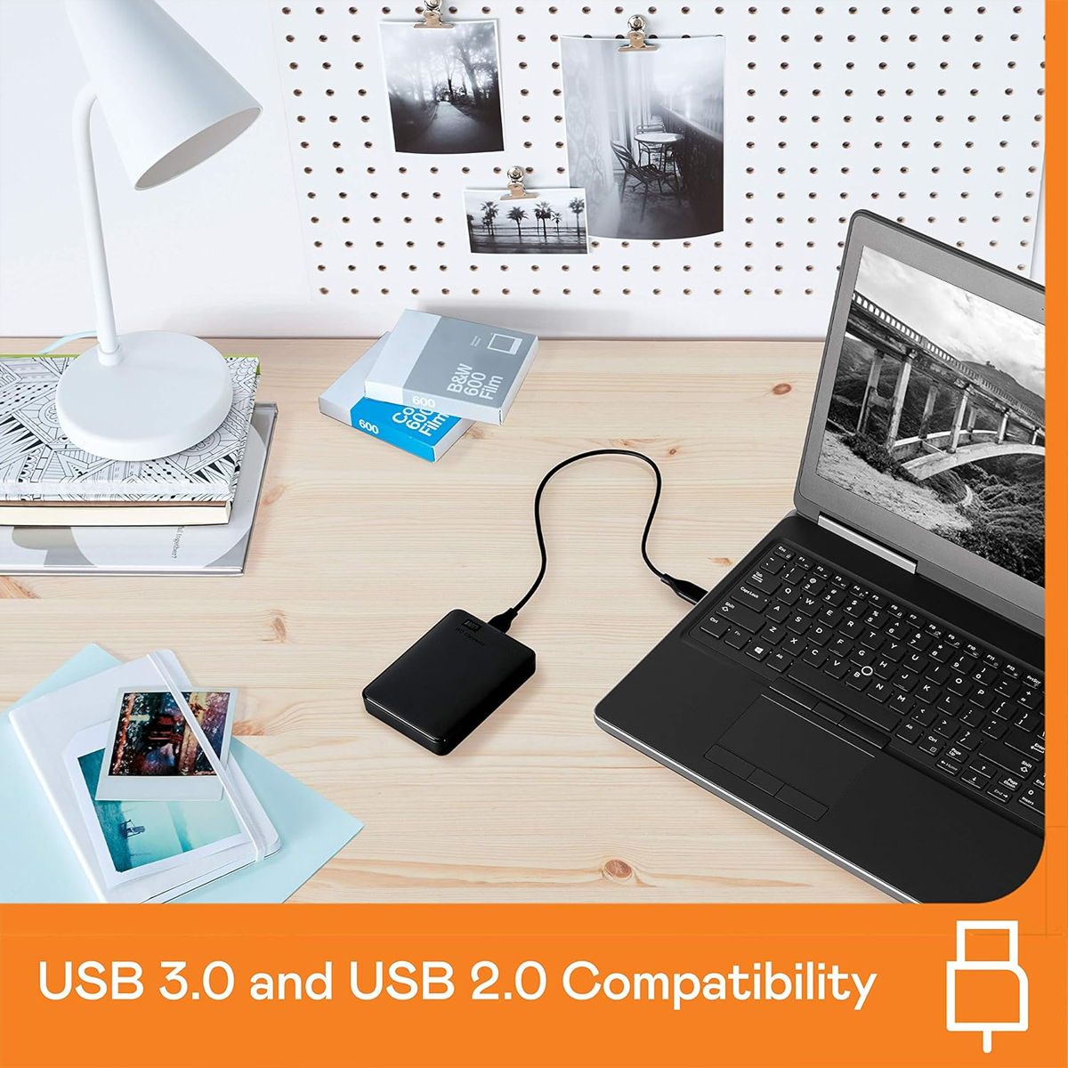 WD Elements 4TB Portable External Hard Drive, WD Elements 4TB, 4TB Portable Hard Drive, USB 3.0 External HDD