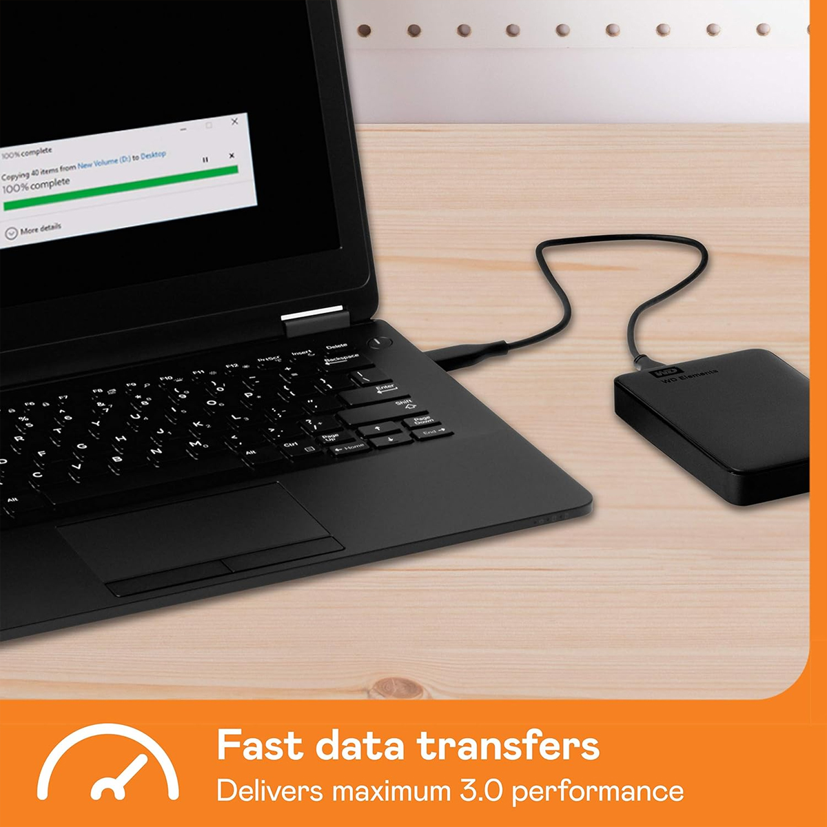WD Elements 4TB Portable External Hard Drive, WD Elements 4TB, 4TB Portable Hard Drive, USB 3.0 External HDD
