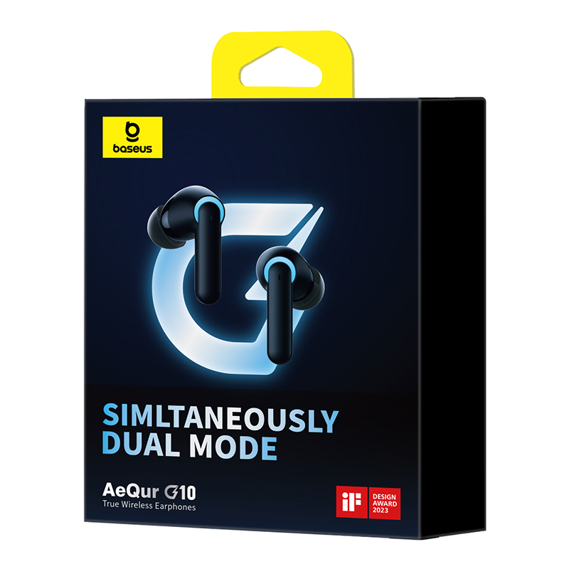 BASEUS AEQUR G10 TRUE WIRELESS EARPHONE BLACK - Image 2