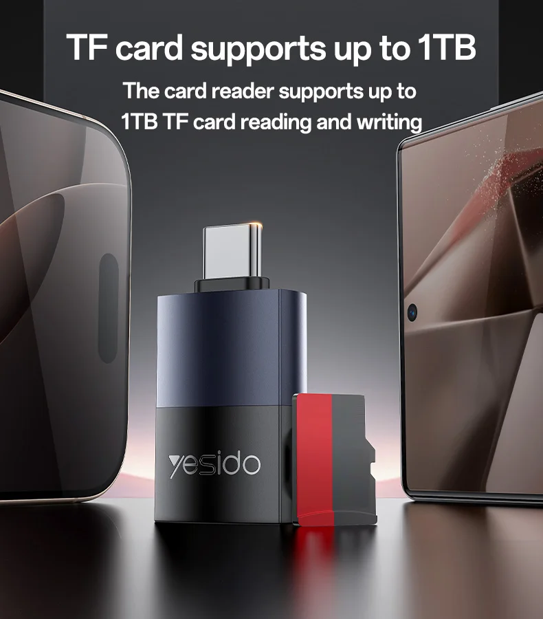 YESIDO CARD READER BLACK GS37 - Image 2