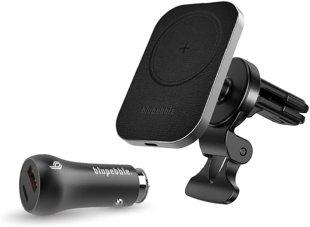 BLUPEBBLE NAVIMAG MOUNT PRO MAGNETIC WIRELESS CAR MOUNT WITH LED LIGHTS GRAY BP-NAVIMAGMOUNTPRO-GY - Image 2