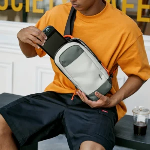 Take your gaming adventures anywhere with the TOMTOC GAMEON G49 Switch 2 Travel Bag in Grey.
