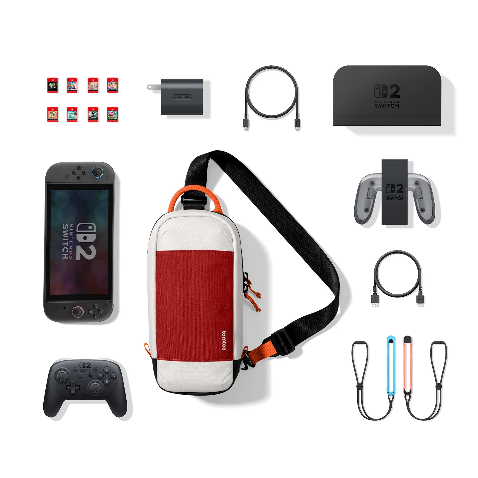 TOMTOC GAMEON G49 SWITCH 2 TRAVEL BAG RED G49S1R1 - Image 3