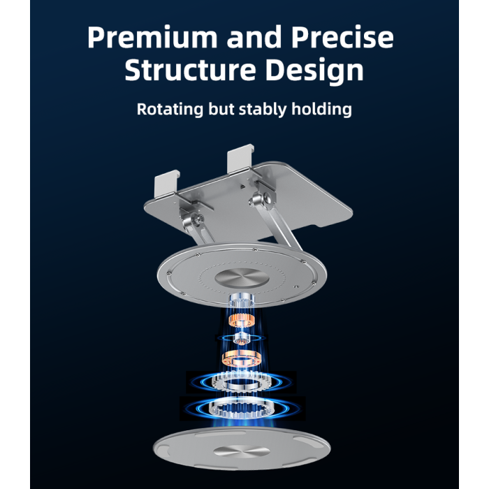 YESIDO 360 DEGREE ROTATING FOLDABLE TABLET DESK STAND C293 - Image 3