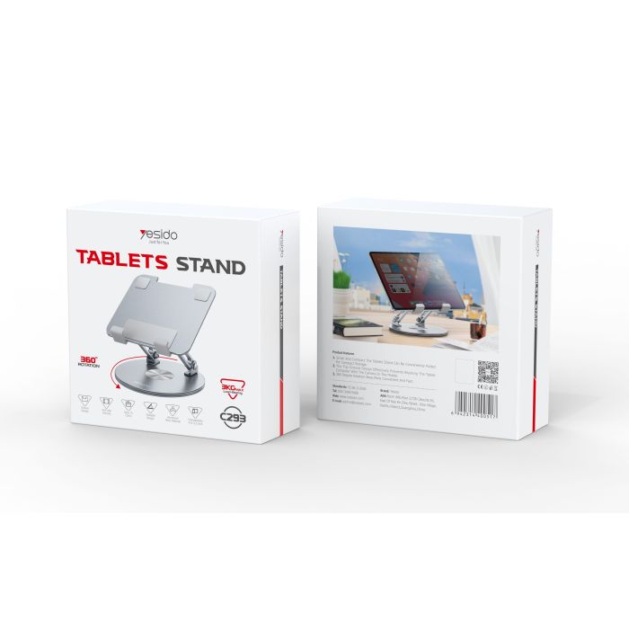 YESIDO 360 DEGREE ROTATING FOLDABLE TABLET DESK STAND C293 - Image 2