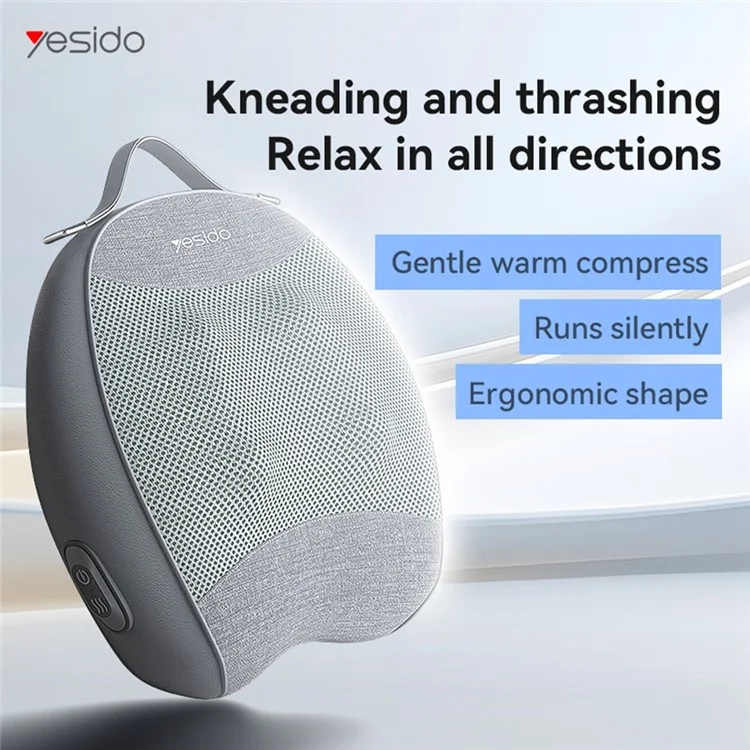 YESIDO RECHARGEABLE BACK MASSAGER HOT COMPRESS ERGONOMIC RELIEVE FATIGUE MASSAGE TOOL MG15 - Image 8
