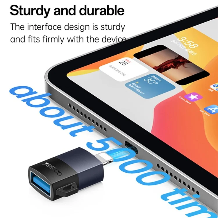 YESIDO USB A TO USB C ADAPTER BLACK GS34 - Image 6