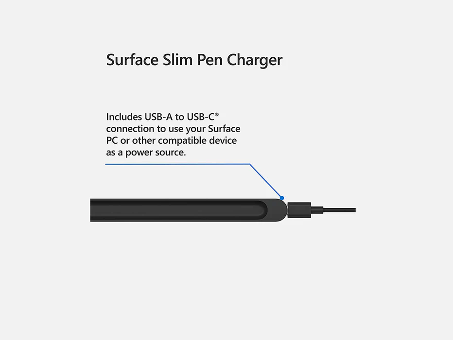 MICROSOFT SURFACE SLIM PEN CHARGER BLACK 8X3-00005 - Image 3