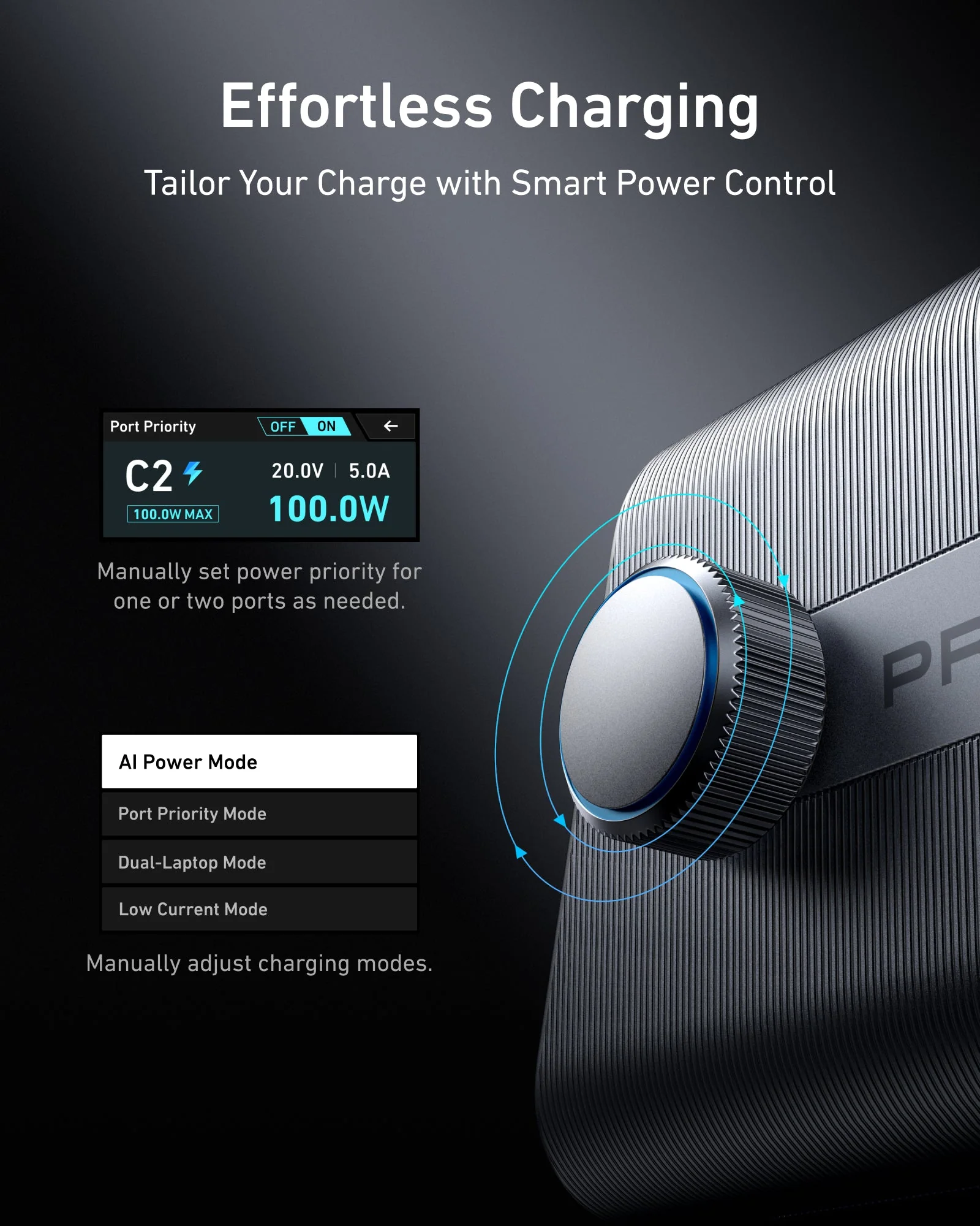 ANKER PRIME 250W SMART ULTRA POWERFUL DESKTOP CHARGER 6 PORTS SILVER A2345241 - Image 3
