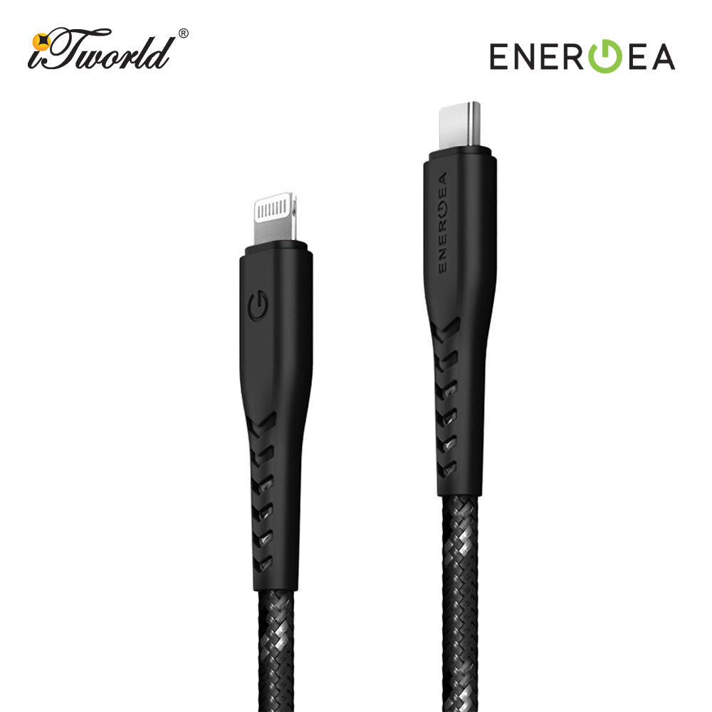 ENERGEA C94 NYLOFLEX CABLE USB-C TO LIGHTNING 1.5M BLACK - Image 3