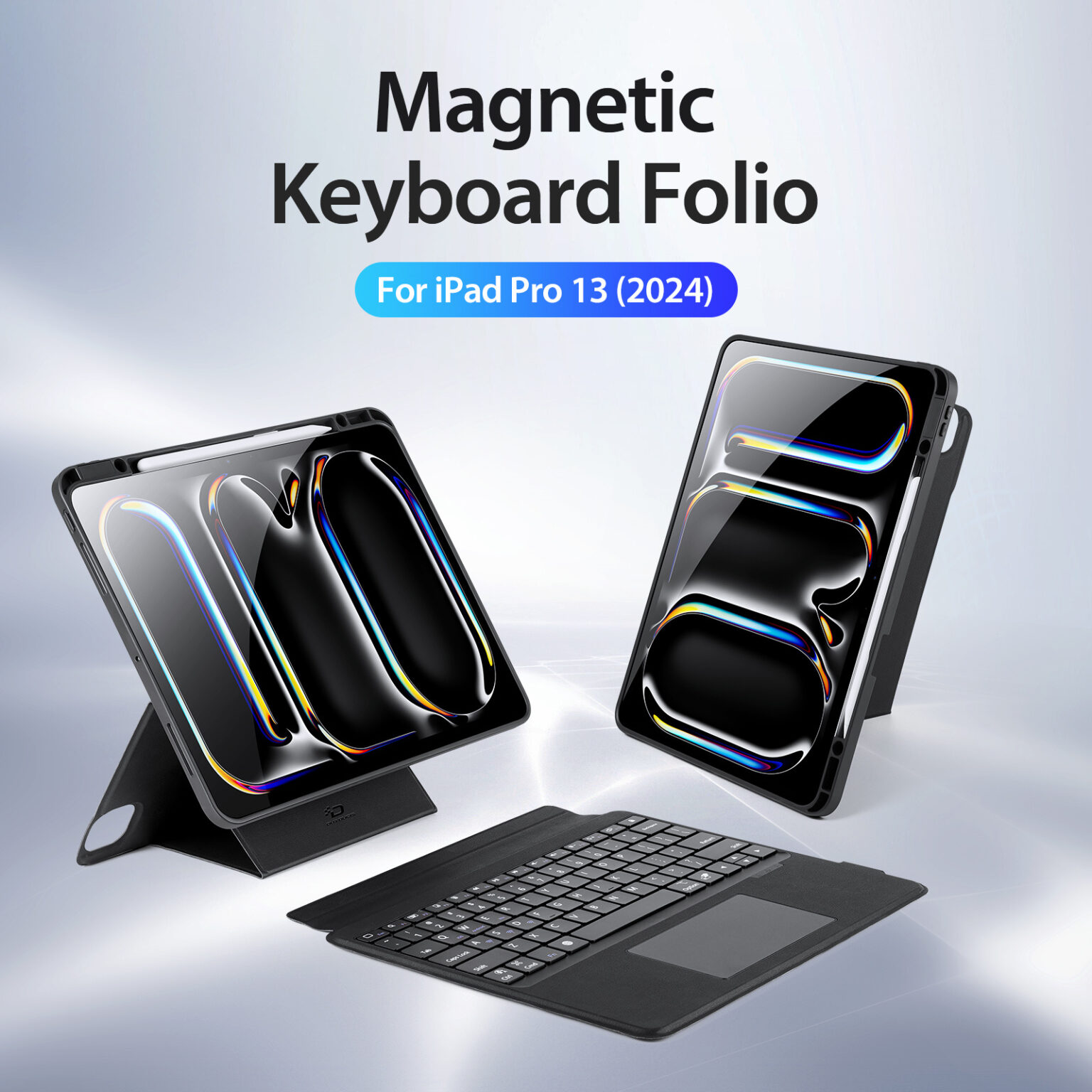 DUXDUCIS IPAD PRO 13 INCH MAGNETIC FOLIO KEYBOARD BLACK ALBYBG-006 - Image 5
