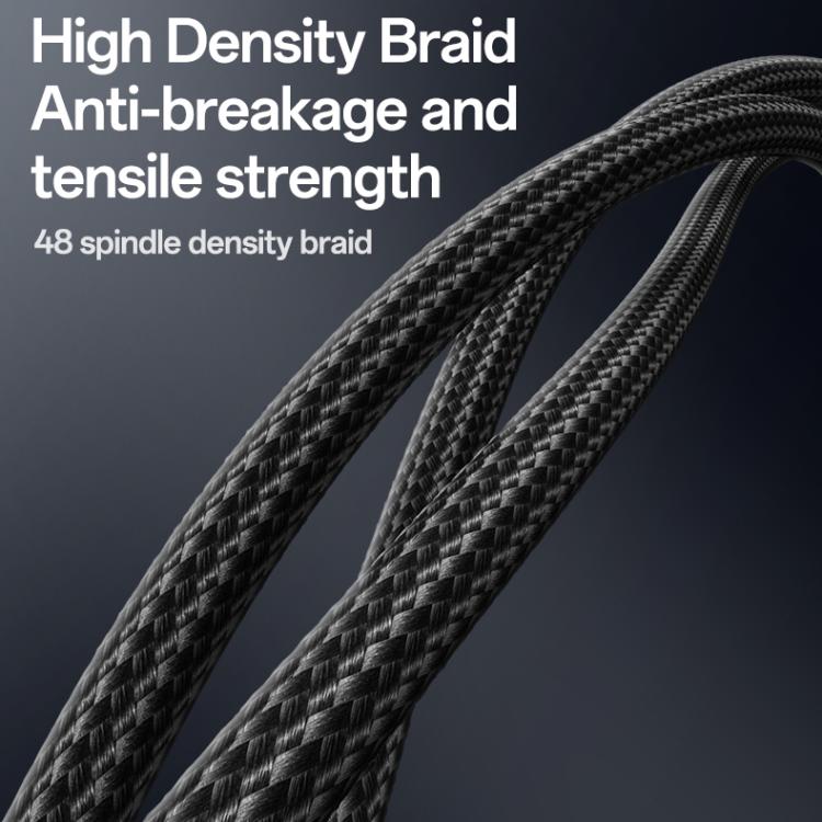 YESIDO 2 IN 1 TYPE C TO LIGHTNING AND TYPE C CABLE BLACK CA90 - Image 4