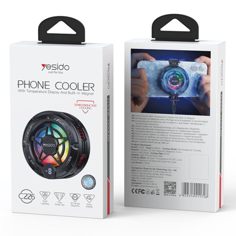 YESIDO PHONE COOLER BLACK C226 - Image 2