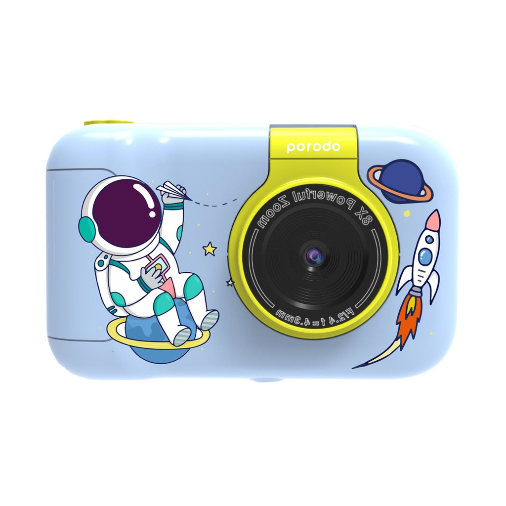PORODO KIDS FLIP DIGITAL CAMERA WITH TRIPOD STAND BLUE PD-LFST014-BU - Image 6