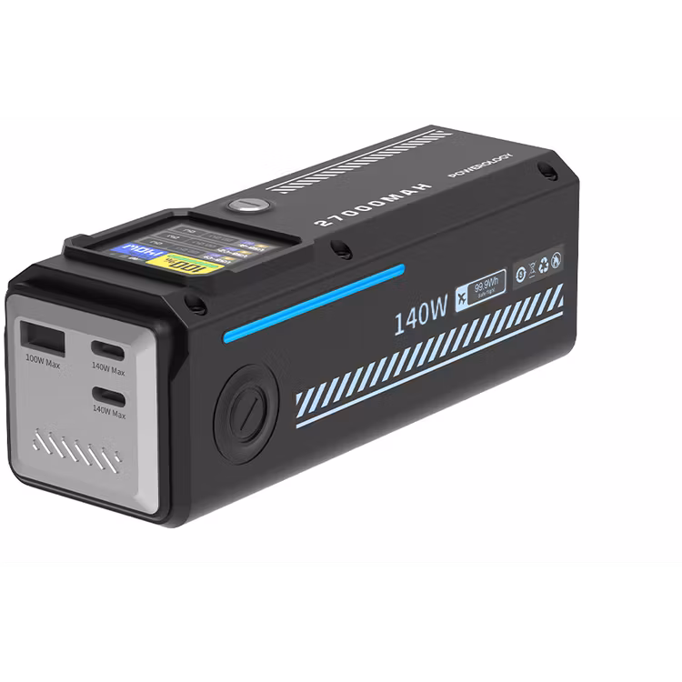 POWEROLOGY POWER BANK 27000MAH PD 140W WITH SMART DISPLAY PP083 BLACK PPBCHA83 - Image 7