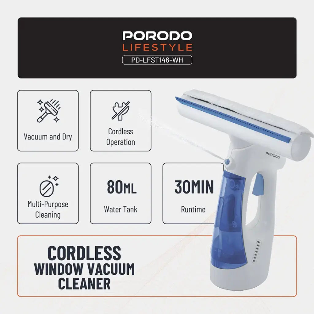 PORODO LIFESTYLE HANDHELD WINDOW CLEANER PD-LFST146 - Image 6