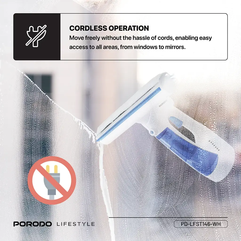 PORODO LIFESTYLE HANDHELD WINDOW CLEANER PD-LFST146 - Image 2