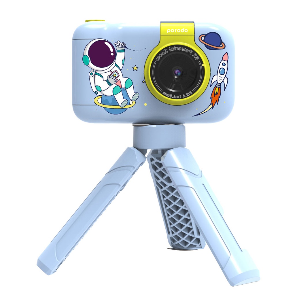 PORODO KIDS FLIP DIGITAL CAMERA WITH TRIPOD STAND BLUE PD-LFST014-BU - Image 3