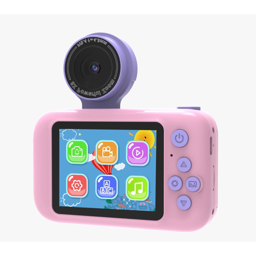 PORODO KIDS FLIP DIGITAL CAMERA WITH TRIPOD STAND PINK PD-LFST014-PINK - Image 4