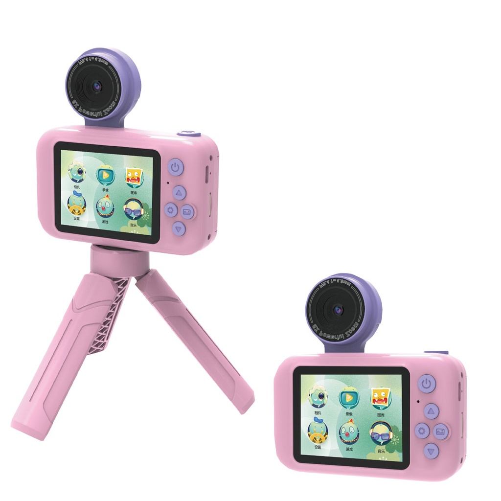 PORODO KIDS FLIP DIGITAL CAMERA WITH TRIPOD STAND PINK PD-LFST014-PINK - Image 3