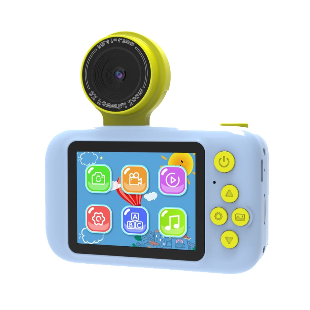 PORODO KIDS FLIP DIGITAL CAMERA WITH TRIPOD STAND BLUE PD-LFST014-BU - Image 5