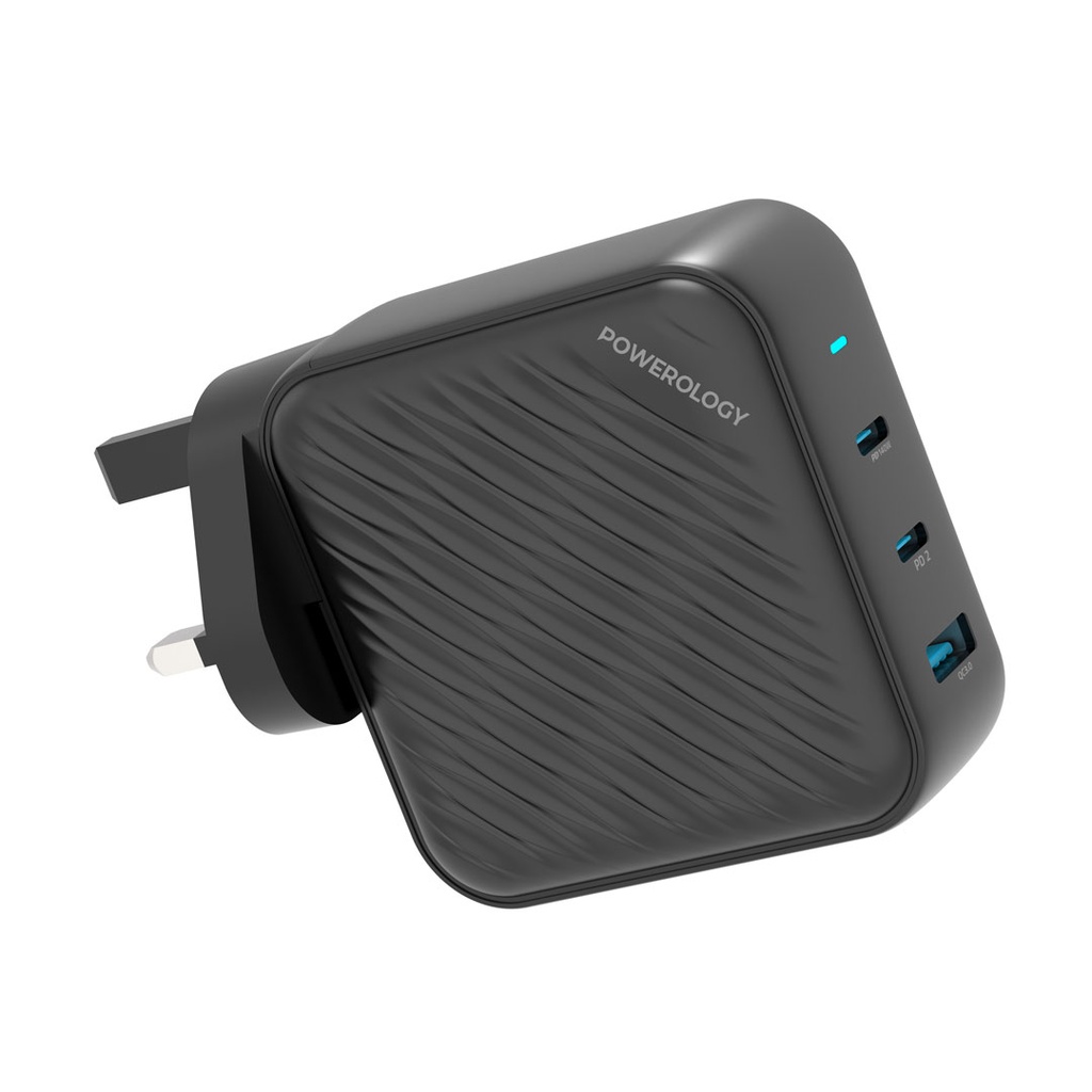 POWEROLOGY GAN CHARGER DUAL PD 140W ADAPTER PWCUQ022 - Image 2
