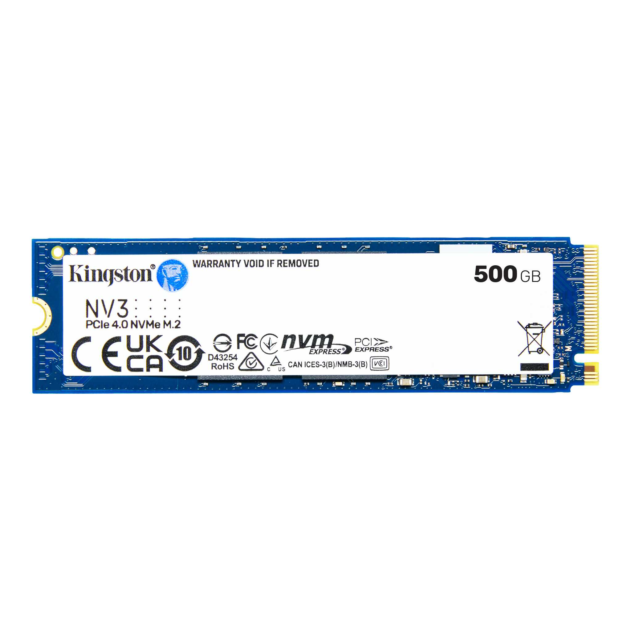 KINGSTON 500GB NV3 NVME M.2 PCIE 4.0 X 4 SSD SNV3S/500G - Image 3