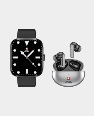 SWISS MILITARY ALPS 4 SMART WATCH BLACK WITH SWISS MILITARY VICTOR 3 BUDS - Image 5